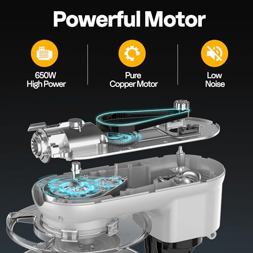 3-in-1 Stand Mixer, 6-Quart Tilt-Head Mixer, 10 Speeds, Silver