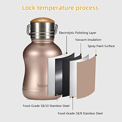 Mini Vacuum Insulated Water Bottle With Bamboo Lid (6 Count)