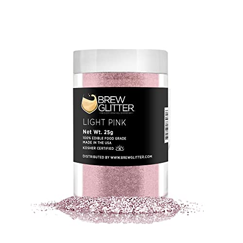 Light Pink BREW GLITTER Edible Glitter For Drinks