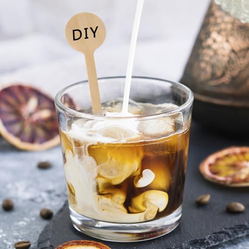 6 In 100Pcs Round Ends Coffee Stirrers