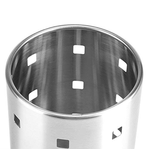 Chopsticks Holder Stainless Steel Utensil Holder Drying Rack Circular Hole Tableware Storage Rack Organizer