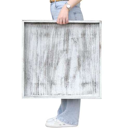 Extra Large Square Ottoman Table Tray 24 inch
