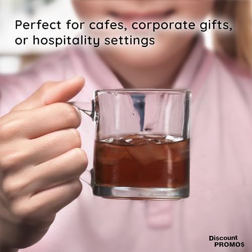 Clear Glass Coffee Mugs 13 oz. Set of 10 (10 Count)
