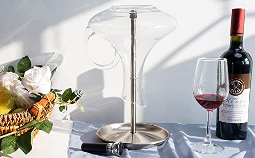 Wine Decanter Drying Stand with Silicone Head to Prevent Scratches