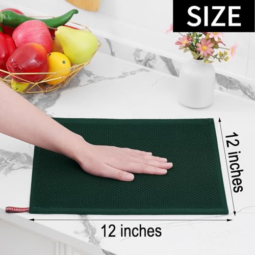 100% Cotton Waffle Weave Kitchen Dish Cloths 18 (18 Count)