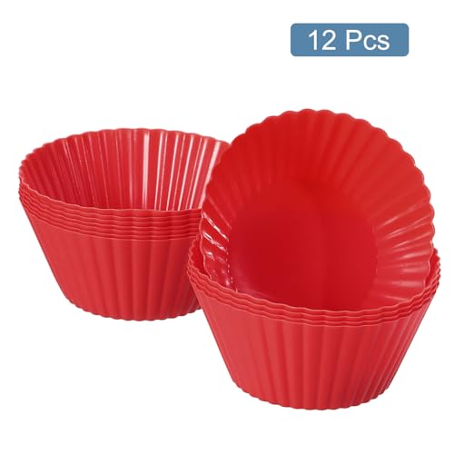 12Pcs Silicone Cupcake Liners
