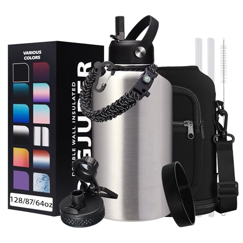 64 oz Insulated Water Bottle Stainless Steel (9 Count)