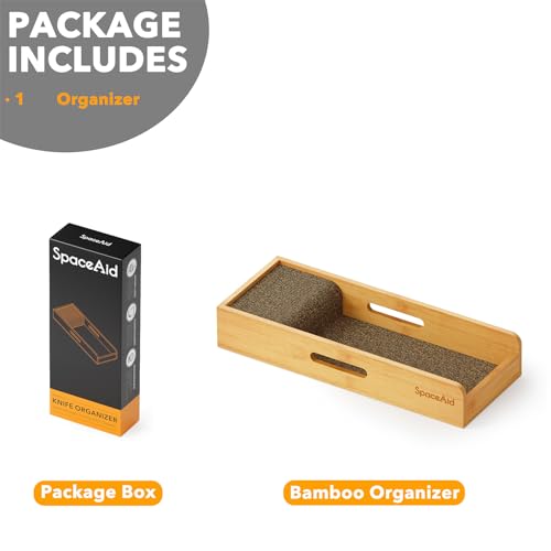 Knife Drawer Organizer Bamboo Insert Dock