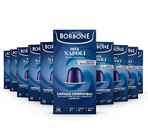 Mia Napoli Aluminum Capsules Compatible with Nespresso Original Machines (100 Count)