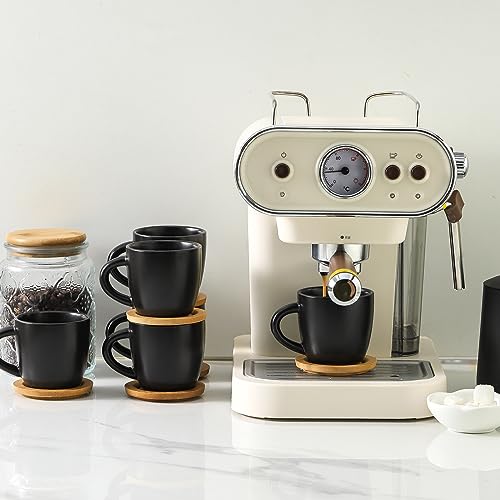 6 oz Cappuccino Cups with Saucers (6 Count)