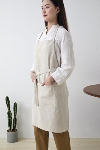 Cotton Linen Apron for Women