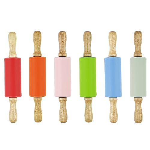 12 Pack Mini Small Rolling Pin for Kids (12 Count)