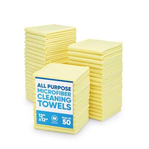 12" x 12" Microfiber Cleaning Cloths (50 Count)