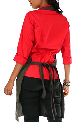 Chef Apron Professional Green Twill