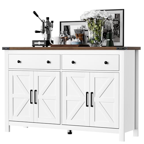 55" Modern Farmhouse Buffet Cabinet with Storage