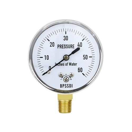 0 60 Inches of Water Column Gauge