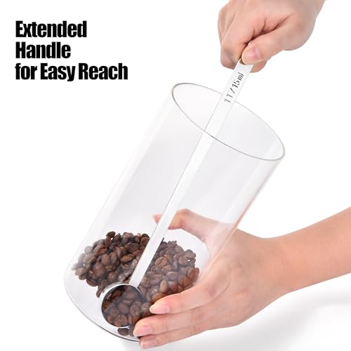Metal 8.5in Long Handle Coffee Scoop for Ground Coffee
