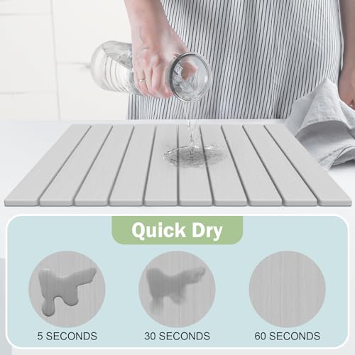 Stone Dish Drying Mat for Kitchen Counter