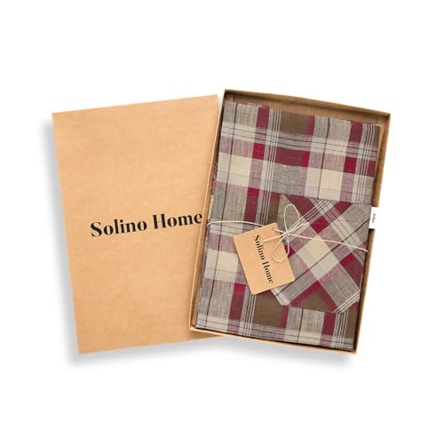100% Pure Linen Kitchen Apron Multicolor