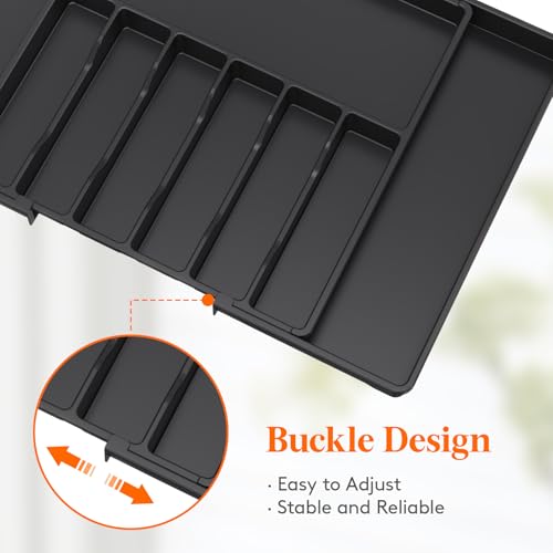 Extra Large Silverware Drawer Organizer