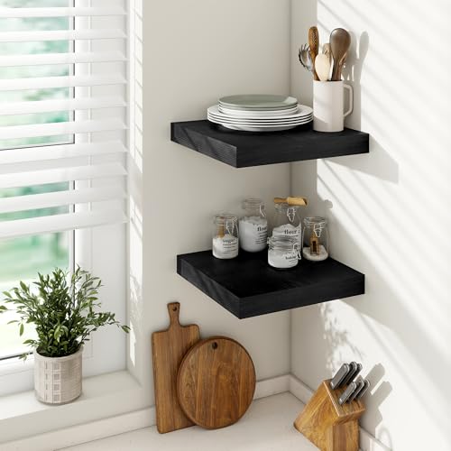 Square Floating Shelves 12x12” Set of 2 (2 Count)