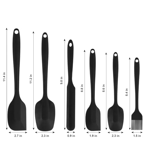 Silicone Spatulas Set of 6