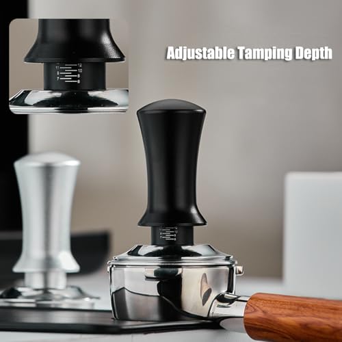 51mm Adjustable Spring Loaded Espresso Tamper Set