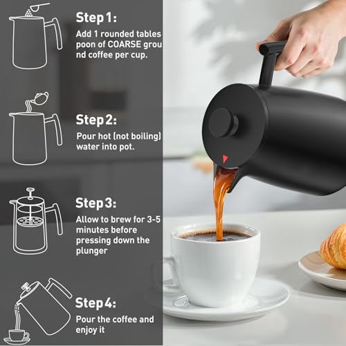 50oz French Press Coffee Maker