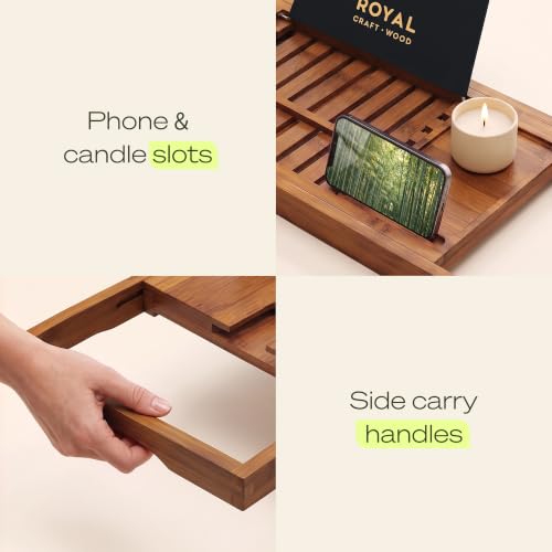 Premium Foldable Bathtub Tray Caddy