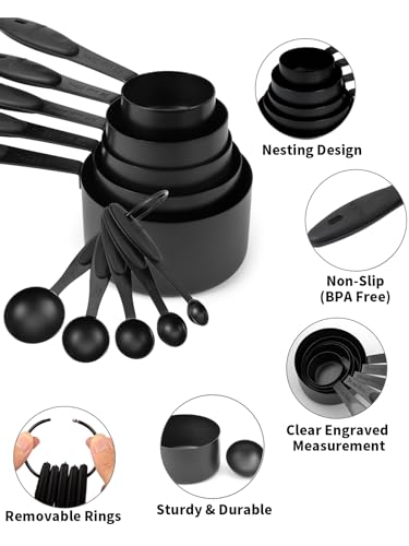 Measuring Cups and Spoons Set 304 Stainless Steel 10