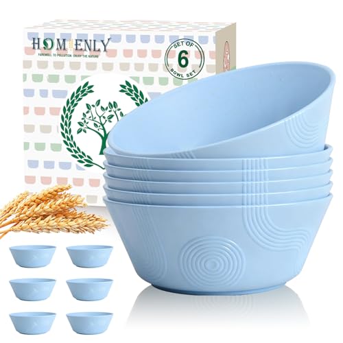 Wheat Straw Bowls 36 Oz Set of 6