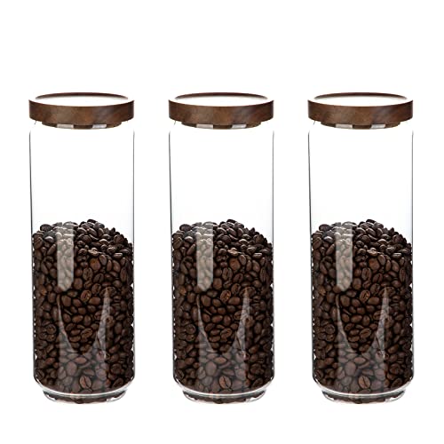 Glass Storage Jars 44 Oz 3 Pack (3 Ounce)