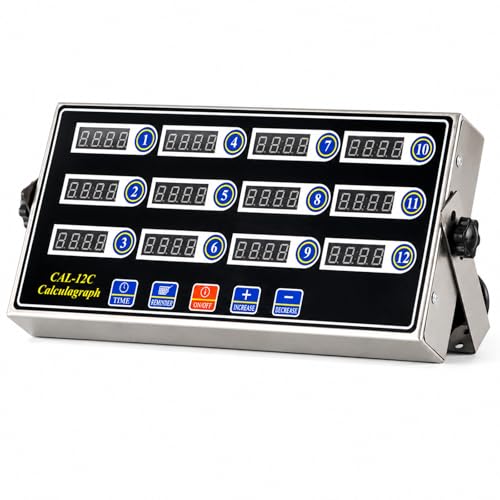 Commercial 12 Channel Digital Kitchen Timer