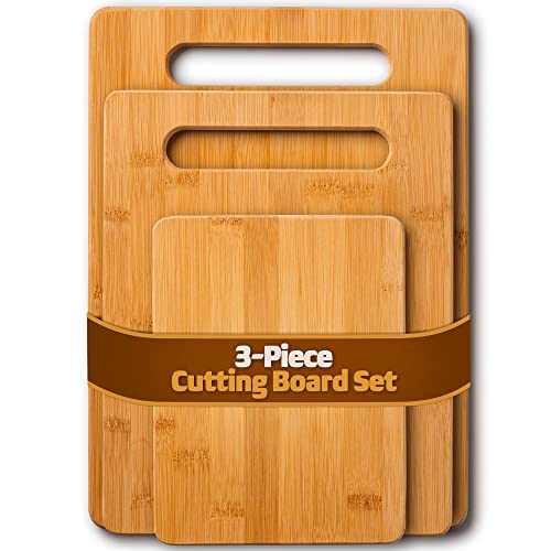 Bamboo Cutting Boards for Kitchen (3 Count)