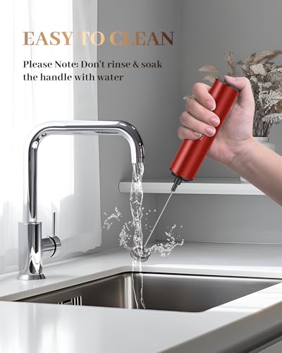 Rechargeable Milk Frother with Cover