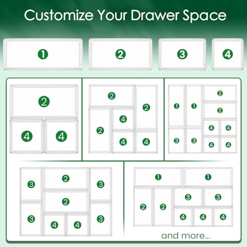 Drawer Organizer Set (8 Count)