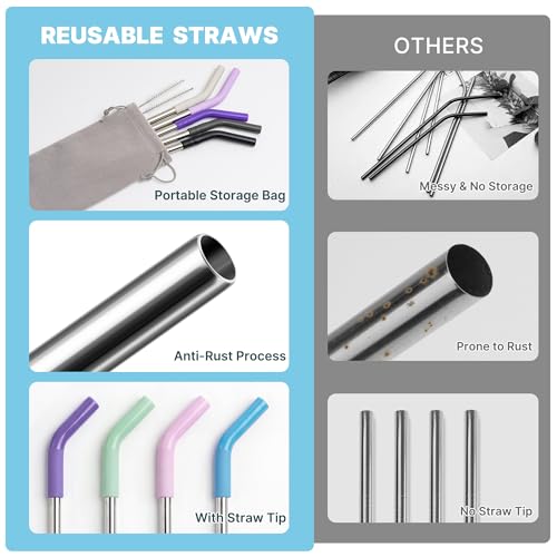 Short Metal Straw Reusable