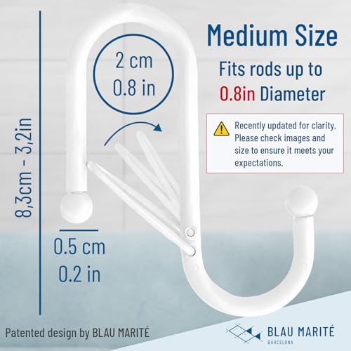 10 Pack Metal S Hooks for Hanging (10 Count)