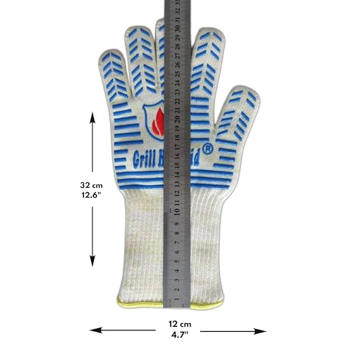 Grill Gloves Heat Proof for Men Grilling BBQ Heat Resistant Gloves (2 Count)