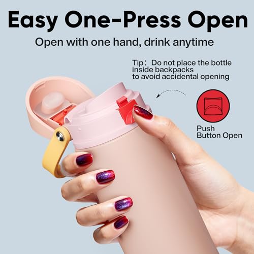 Insulated Water Bottle with Straw
