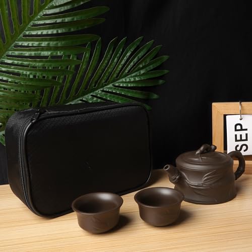 Chinese Kungfu Teapot Handmade Tea Set Purple Clay Teapot Ceramic Teapot Teacups