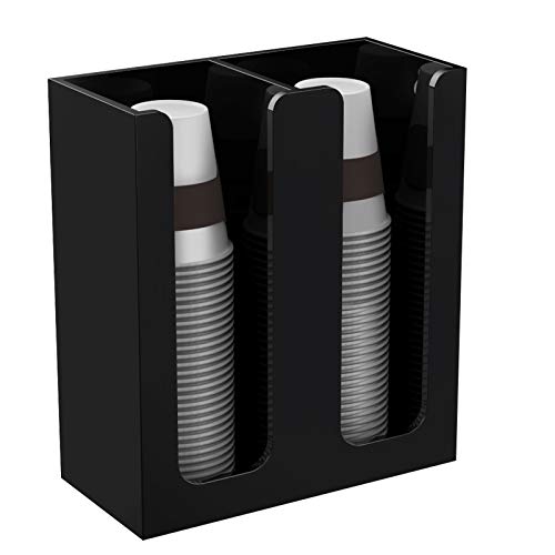Acrylic Coffee Cup and Lid Storage Organizer Holder