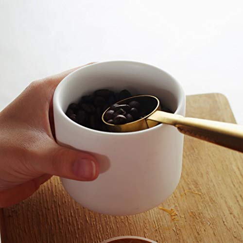 Ceramic Food Storage Jar Canister Modern Design Food Canisters with Airtight Seal Bamboo Lid