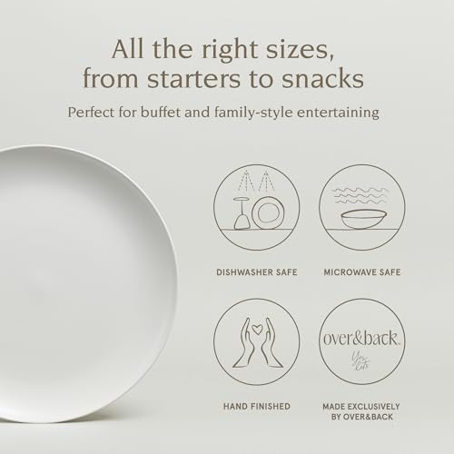 over&back Coupe Stoneware Serving Platter