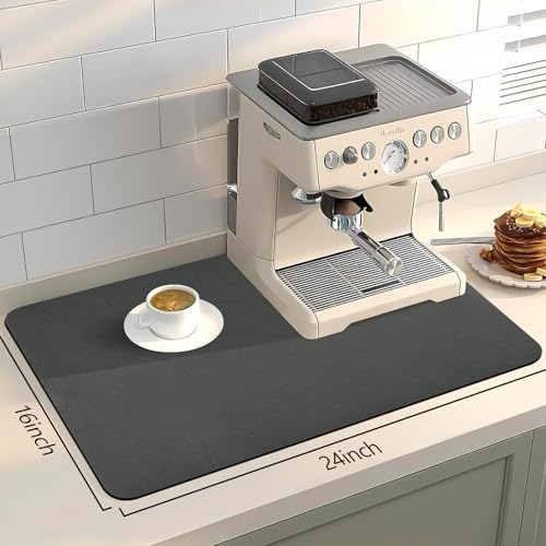 Grey Dish Drying Mat