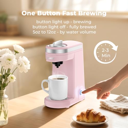 Mini Single Serve Coffee Maker for K Cup
