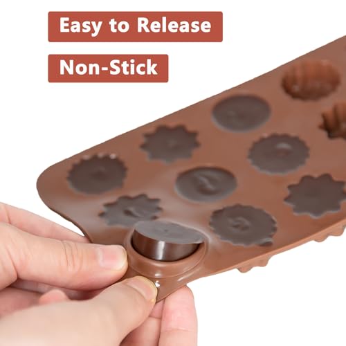 6 Pack Silicone Chocolate Candy Molds