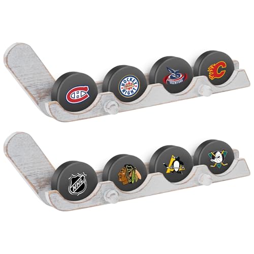 2 Pack Hockey Puck Display Cases for Fathers Day Gift