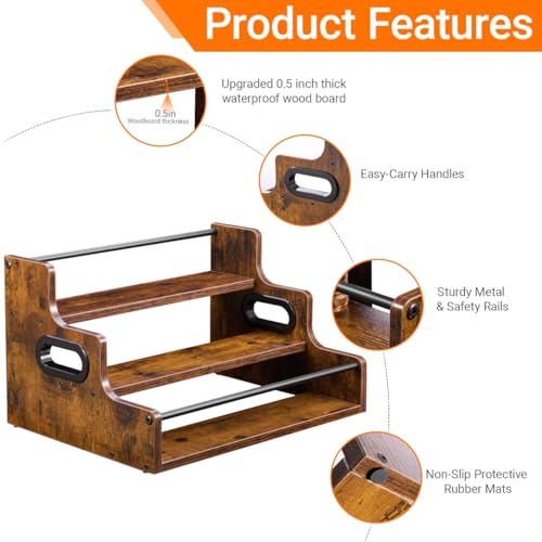 3 Tier Liquor Bottle Display Shelf