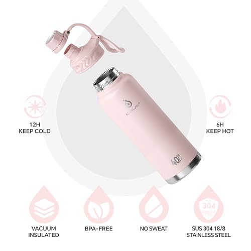 40oz Stainless Insulated Bottle with 2 Leak